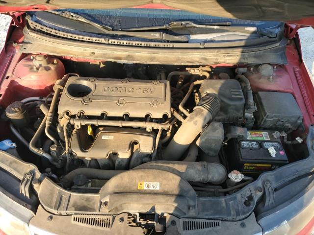 KNAFU4A2XD5739551 - 2013 KIA FORTE EX RED photo 11
