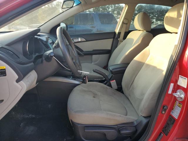 KNAFU4A2XD5739551 - 2013 KIA FORTE EX RED photo 7