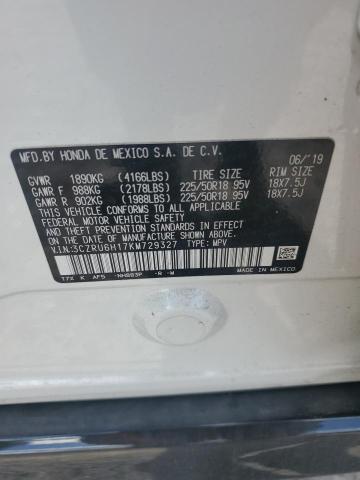 3CZRU6H17KM729327 - 2019 HONDA HR-V SPORT Blanc photo 13