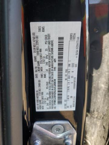 1FMCU9HD9JUC28839 - 2018 FORD ESCAPE SEL BLACK photo 12