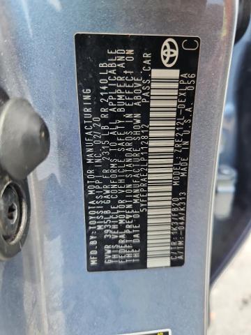 5YFEPRAE2LP112812 - 2020 TOYOTA COROLLA LE Blau Foto 12