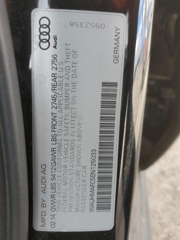 WAUHMAFC5EN125033 - 2014 AUDI A6 PRESTIGE BLACK photo 12