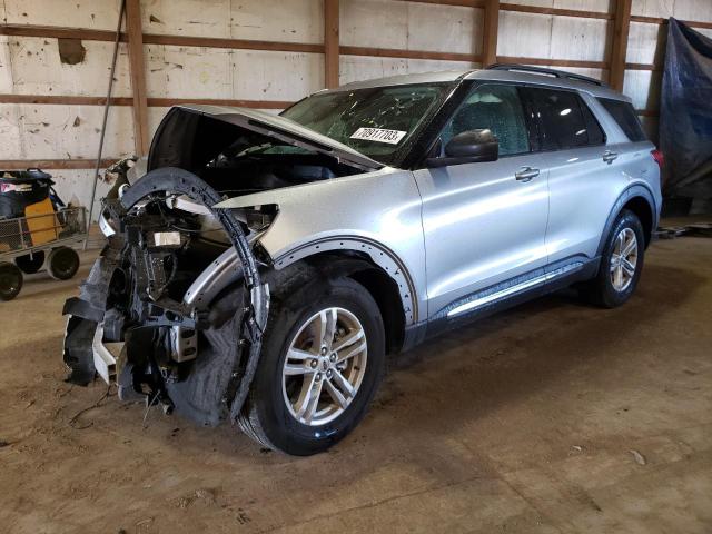 1FMSK8DH4NGA26919 - 2022 FORD EXPLORER XLT SILVER photo 1