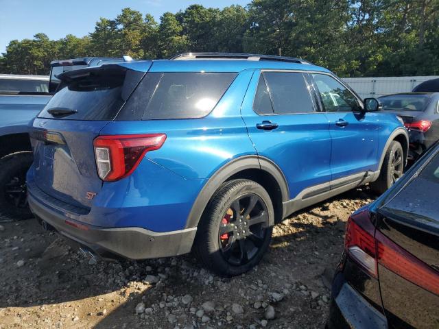 1FM5K8GC8LGC39527 - 2020 FORD EXPLORER ST BLUE photo 3