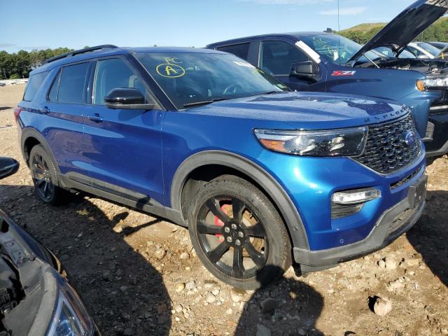 1FM5K8GC8LGC39527 - 2020 FORD EXPLORER ST BLUE photo 4