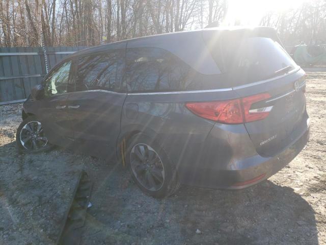 5FNRL6H96NB061009 - 2022 HONDA ODYSSEY ELITE Szary zdjęcie 2