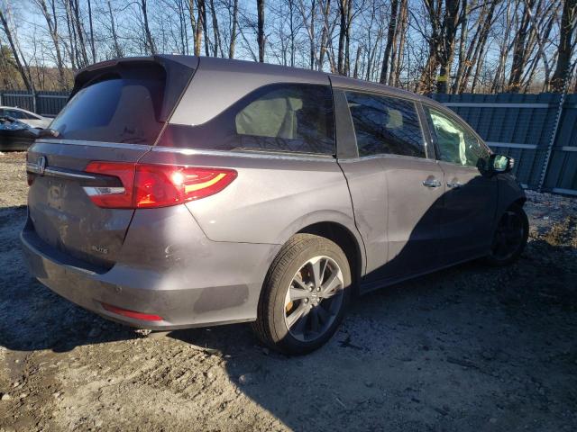 5FNRL6H96NB061009 - 2022 HONDA ODYSSEY ELITE Szary zdjęcie 3