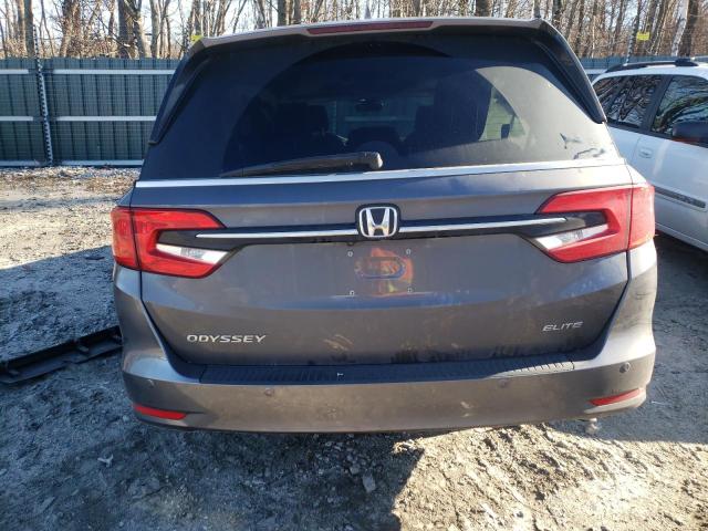 5FNRL6H96NB061009 - 2022 HONDA ODYSSEY ELITE Szary zdjęcie 6