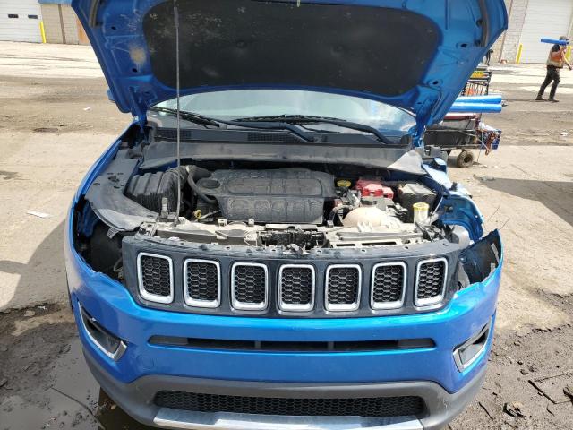 3C4NJDCB0KT679300 - 2019 JEEP COMPASS LIMITED Կապույտ լուսանկար 11