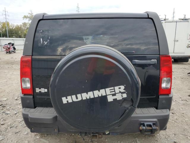 5GTEN13E498106334 - 2009 HUMMER H3 BLACK photo 6