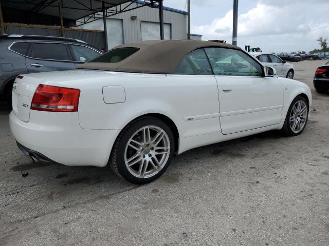 WAUAF48H69K010714 - 2009 AUDI A4 2.0T CABRIOLET WHITE photo 3