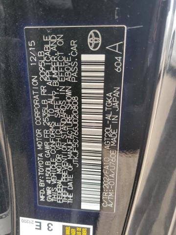 JTKJF5C76GJ020808 - 2016 TOYOTA SCION TC BLACK photo 12