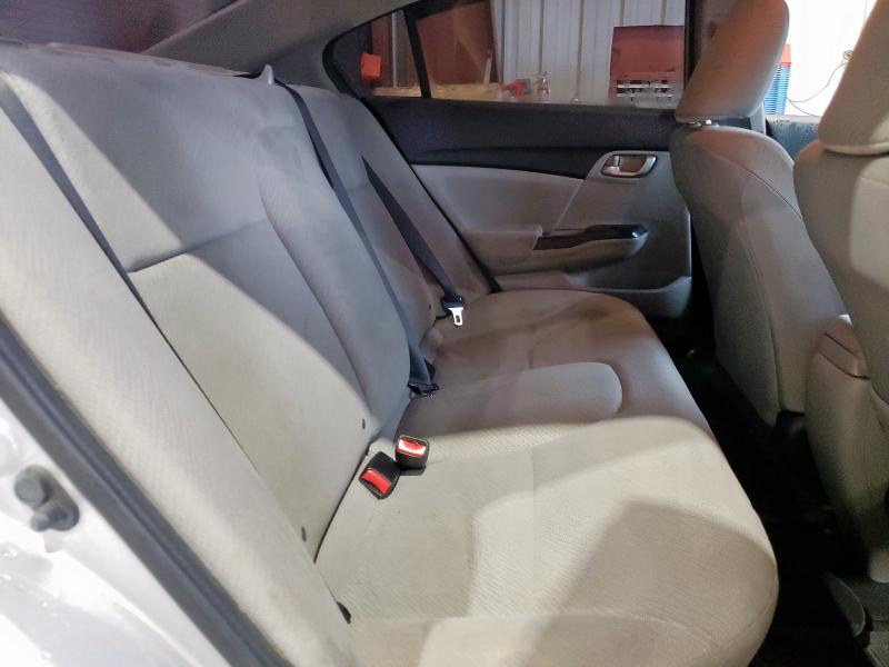 19XFB2F55DE056239 - 2013 HONDA CIVIC LX SILVER photo 10