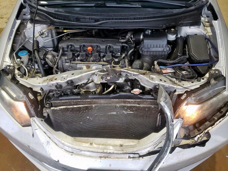 19XFB2F55DE056239 - 2013 HONDA CIVIC LX SILVER photo 11