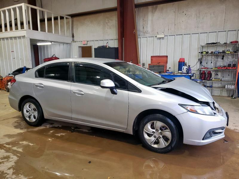 19XFB2F55DE056239 - 2013 HONDA CIVIC LX SILVER photo 4