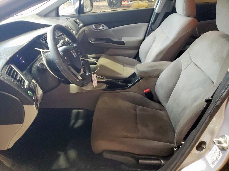 19XFB2F55DE056239 - 2013 HONDA CIVIC LX SILVER photo 7