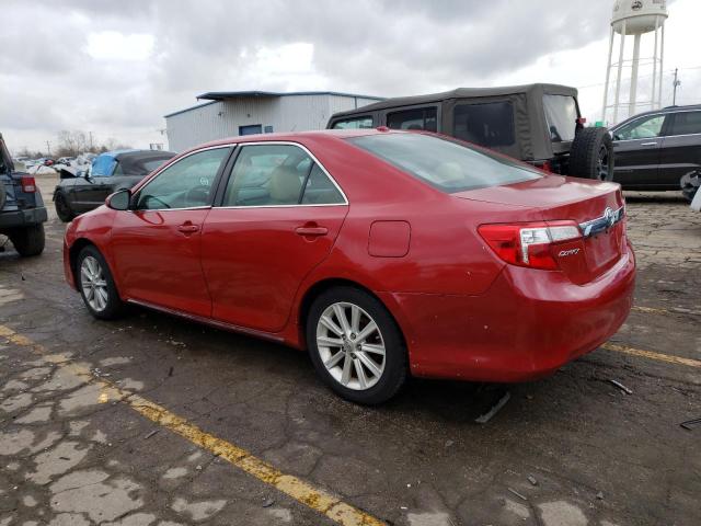 4T4BF1FK6CR269527 - 2012 TOYOTA CAMRY BASE RED photo 2