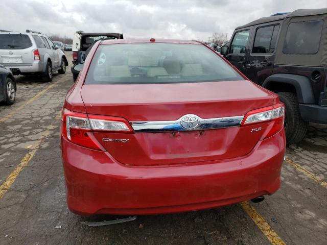 4T4BF1FK6CR269527 - 2012 TOYOTA CAMRY BASE RED photo 6
