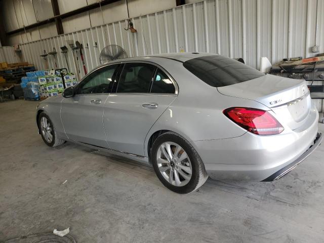 55SWF8DB9KU286002 - 2019 MERCEDES-BENZ C 300 ვერცხლისფერი ფოტო 2
