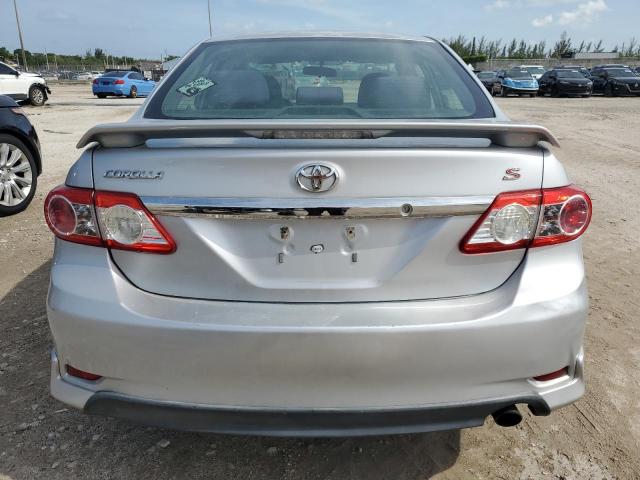 5YFBU4EE9DP143727 - 2013 TOYOTA COROLLA BASE Արծաթագույն լուսանկար 6