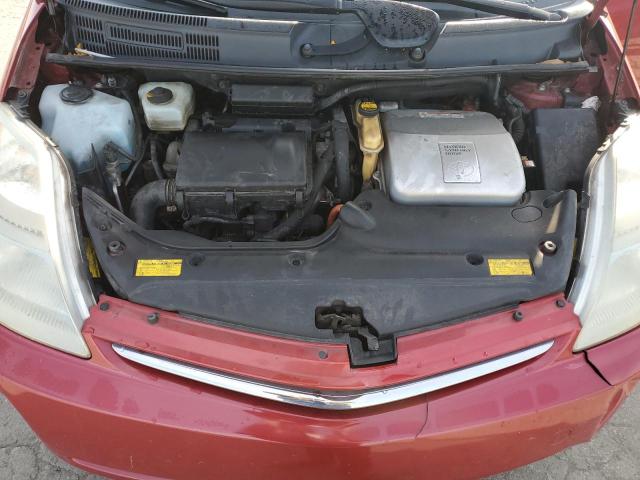 JTDKB20U083378508 - 2008 TOYOTA PRIUS წითელი ფოტო 11