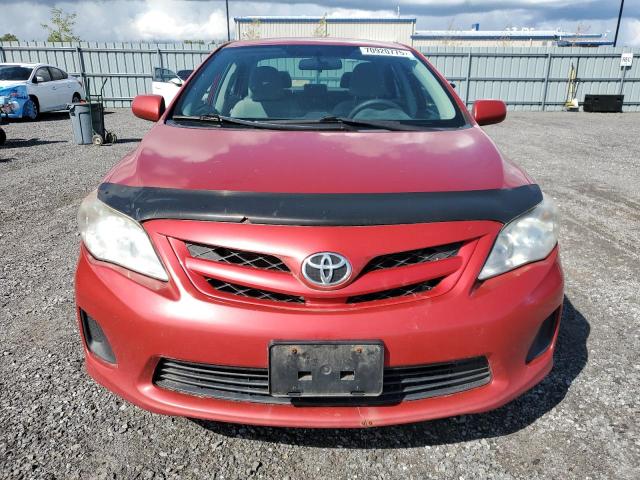 2T1BU4EE3CC838462 - 2012 TOYOTA COROLLA BASE RED photo 5
