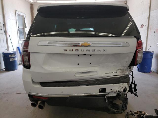 1GNSKFKD6PR451890 - 2023 CHEVROLET SUBURBAN K1500 PREMIER WHITE photo 6