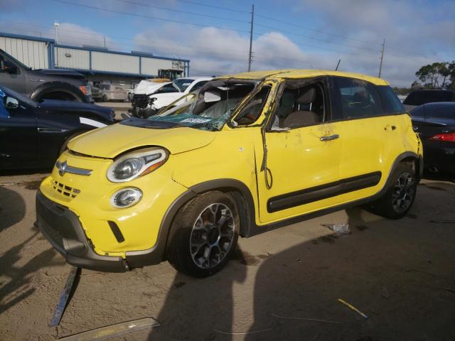 ZFBCFADH7EZ019927 - 2014 FIAT 500L TREKKING YELLOW photo 1