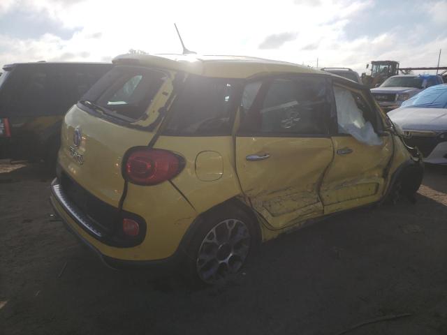 ZFBCFADH7EZ019927 - 2014 FIAT 500L TREKKING YELLOW photo 3