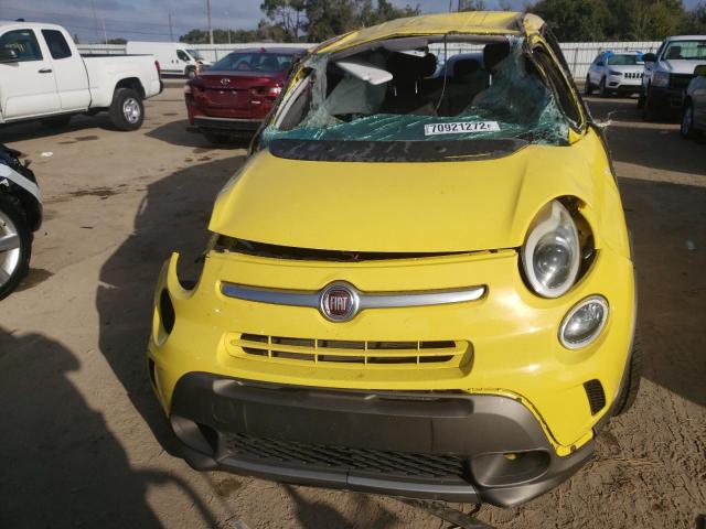 ZFBCFADH7EZ019927 - 2014 FIAT 500L TREKKING YELLOW photo 5