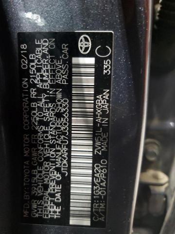 JTDKARFU7J3056330 - 2018 TOYOTA PRIUS 石墨色 照片 13