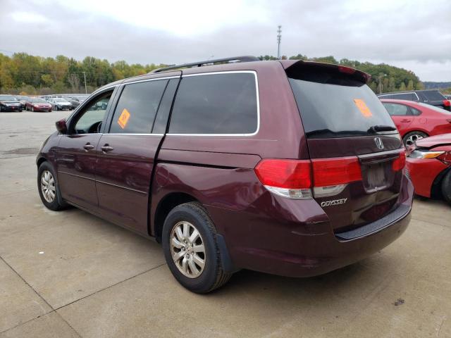 5FNRL38628B414497 - 2008 HONDA ODYSSEY EXL BURGUNDY photo 2