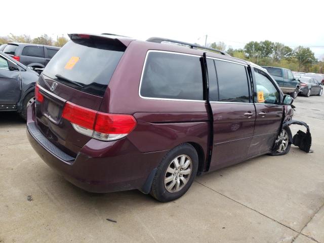 5FNRL38628B414497 - 2008 HONDA ODYSSEY EXL BURGUNDY photo 3