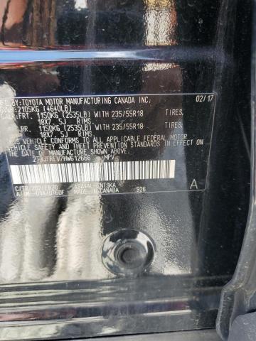 2T3JFREV7HW612666 - 2017 TOYOTA RAV4 SE Қара фото 14