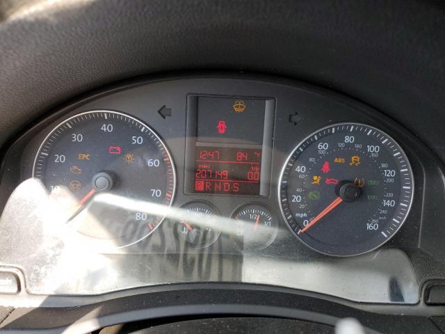 3VWEF71K17M069863 - 2007 VOLKSWAGEN JETTA WOLFSBURG ნაცრისფერი ფოტო 9