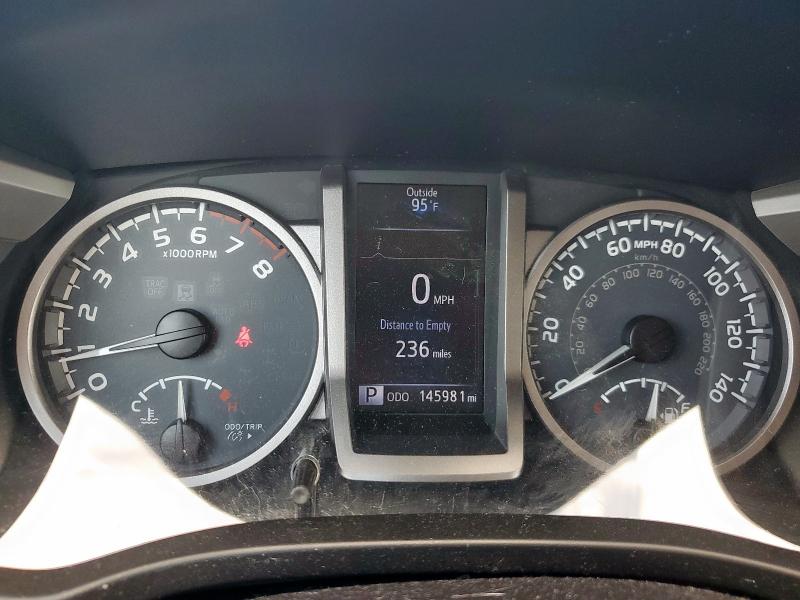 5TFAZ5CN2GX010321 - 2016 TOYOTA TACOMA DOUBLE CAB GRAY photo 9