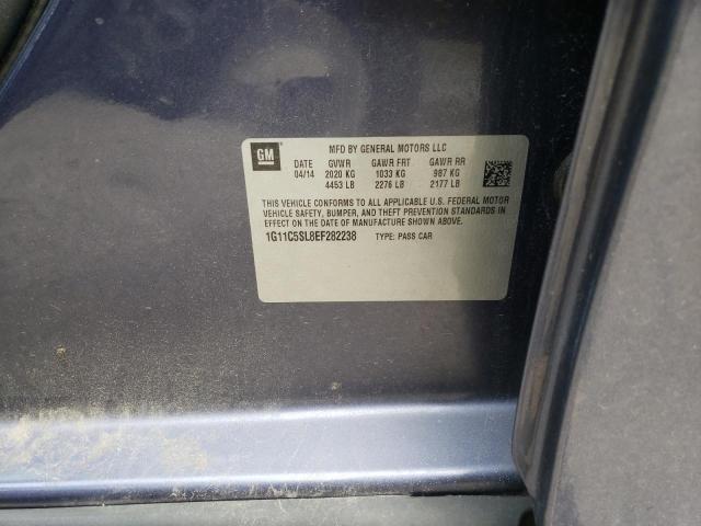 1G11C5SL8EF282238 - 2014 CHEVROLET MALIBU 1LT 蓝色 照片 13