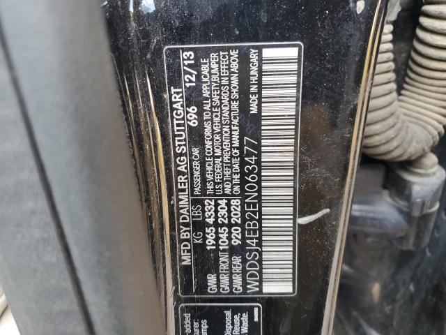 WDDSJ4EB2EN063477 - 2014 MERCEDES-BENZ CLA 250 BLACK photo 12