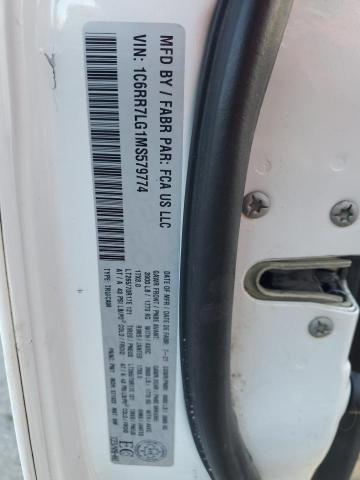 1C6RR7LG1MS579774 - 2021 RAM 1500 CLASS SLT Blanco foto 13