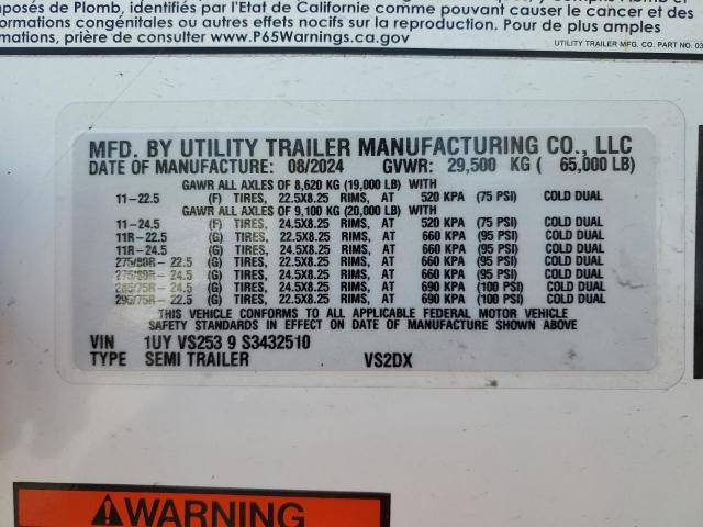 1UYVS2539S3432510 - 2025 UTILITY VS2DX Ağ foto 10