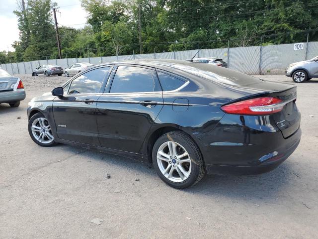 3FA6P0LU9JR189629 - 2018 FORD FUSION SE HYBRID BLACK photo 2