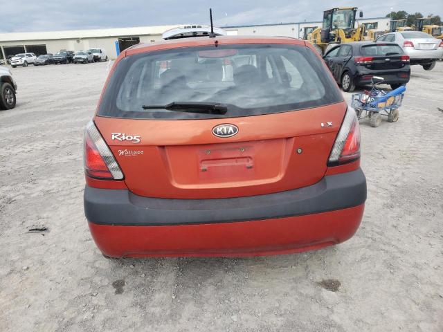 KNADE163786305320 - 2008 KIA RIO 5 SX ORANGE photo 6