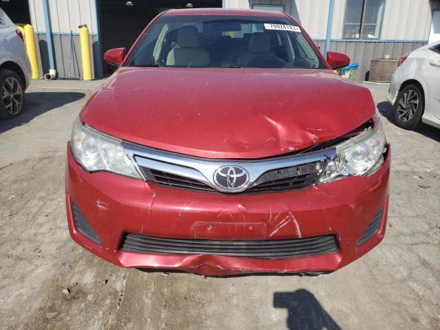 4T4BF1FK5DR320193 - 2013 TOYOTA CAMRY L RED photo 5