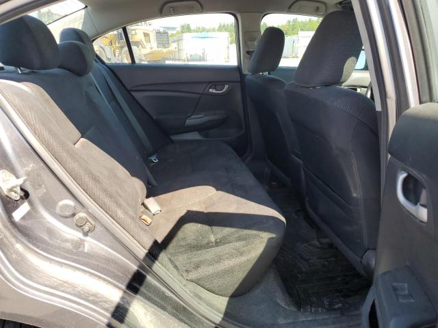 19XFB2E56DE095133 - 2013 HONDA CIVIC LX GRAY photo 10
