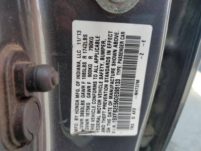 19XFB2E56DE095133 - 2013 HONDA CIVIC LX GRAY photo 12
