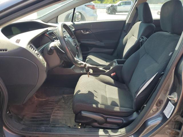 19XFB2E56DE095133 - 2013 HONDA CIVIC LX GRAY photo 7