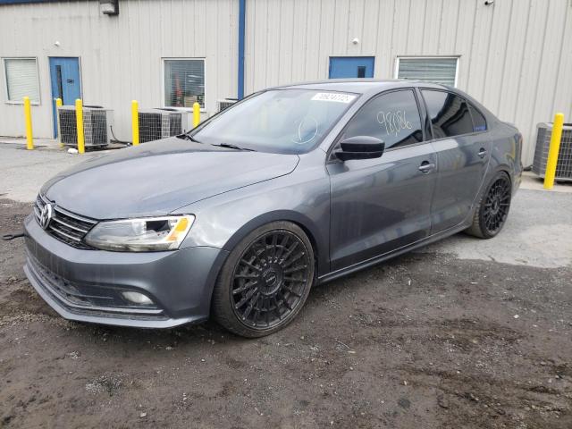 3VWD17AJXGM338864 - 2016 VOLKSWAGEN JETTA SPORT GRAY photo 1