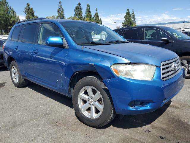 JTEDS41A292087505 - 2009 TOYOTA HIGHLANDER BLUE photo 4