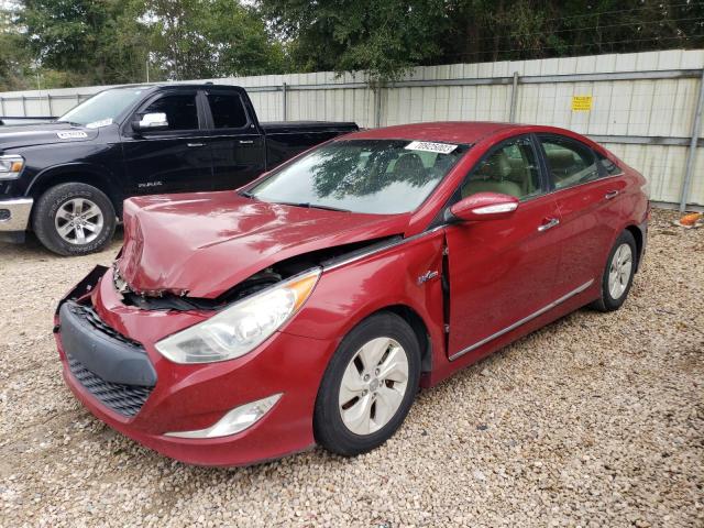 KMHEC4A46DA065064 - 2013 HYUNDAI SONATA HYBRID RED photo 1