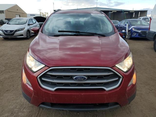 MAJ3S2GE6KC293169 - 2019 FORD ECOSPORT SE MAROON photo 5
